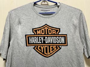 ハーレーダビッドソン HARLEY DAVIDSONロゴTシャツ XL両面プリント　バイク古着