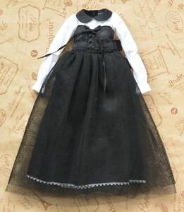 [ワンピースのみ] momoko DOLL ブラックライディングフッド ワンピース