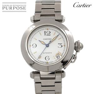 カルティエ Cartier パシャC W31015M7 ボーイズ 腕時計 デイト ホワイト オートマ 自動巻き ウォッチ Pasha C 90254056