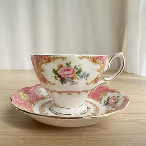 K2410-9 ロイヤルアルバート レディカーライル C&S ピンク Royal Albert LadyCarlyle 洋食器 陶磁器 カップ＆ソーサー