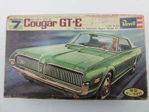 T【1w-54】【60サイズ】▲未組立/レベル Revel/Cougar クーガー GT-E プラモデル/アメ車/※外箱傷み有