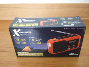 同梱可■新品 カクセー クロスフィールド マルチラジオライト XF-16 防災 多機能ラジオ AM/FM LEDライト 手回し/ソーラー/乾電池 USB給電