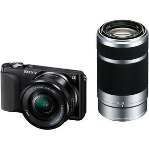 中古 １年保証 美品 SONY NEX-3N ダブルズームキット 16-50mm ＋ 55-210mm ブラック