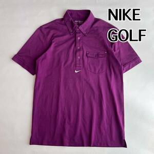 ナイキゴルフ　NIKE ポロシャツ　半袖ポロシャツ　M メンズ　GOLF NIKEGOLF 半袖　トップス　シャツ　ハーフボタン　ゴルフシャツ