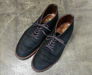 TK 入手困難 『雰囲気◎ブラックスエード』 Alden オールデン 6 Eyelet Chukka boots チャッカブーツ レザーシューズ 9