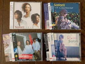 4枚セット　Safarii / 恋愛小説(1st ALBUM )＋ ウソツキ(シングル) ＋ Hero(シングル) ＋ Rain(シングル) 全て帯付き美品