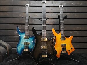 ■エボニー指板★6st Headless Guitar See Thru Black ヘッドレスギター 軽量！ギターハンガーOK！検/kiesel ibanez q qx G1G22528