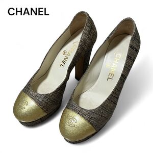 CHANEL シャネル ヒールパンプス 36 G27226