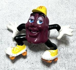 80s カリフォルニアレーズン ローラースケート フィギュア ヴィンテージ　　リズムアンドブルース アメコミ California Raisins 柳8524