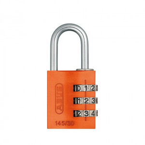 ABUS(アバス) ナンバー可変式南京錠 145-30 オレンジ・00721246