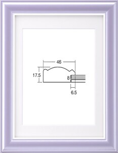 遺影額縁 木製 5875 八〇サイズ バイオレット