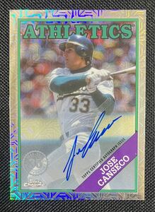 【50枚限定！】MLB 2023 Topps Baseball UPDATE Silver Pack 1988 Mojo JOSE CANSECO AUTOGRAPH/ホセ・カンセコ 直筆サインカード #T88CU-2