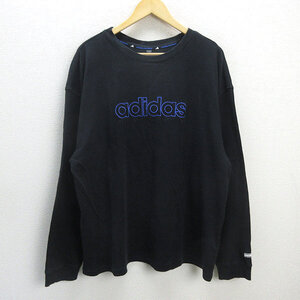 H■アディダス/adidas × DANIEL PATRICK GU2294 Hoops Thermal LS Tee 鹿の子 ロンT【4XO】黒/MENS■45【中古】