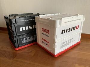 入手困難　nismo ニスモ　折りたたみ　コンテナ　ボックス20L ホワイト／ブラック　セット　MOTUL AUTECH GT-R 限定品　希少　工具箱