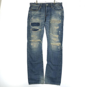 【中古】HYSTERIC GLAMOUR スタッズ付きダメージジーンズ 0241AP10 ヒステリックグラマー[240017606604]