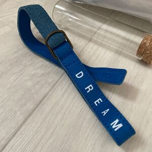 コムサメン　レザーブレスレット　DREAM　青 定価7000円