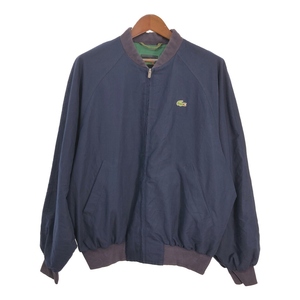 LACOSTE ラコステ ブルゾンジャケット ネイビー (メンズ L) 中古 古着 R9966