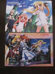 新品★2点組★魔法少女リリカルなのは The MOVIE 2nd クリアファイル & MOVIE 1st 下敷き 付録★送230匿名配送