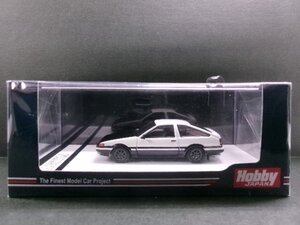 未開封 ホビージャパン 1/64 トヨタ スプリンター トレノ AE86 GT APEX カスタム Ver. カーボンボンネット 白/黒 (1534-603)