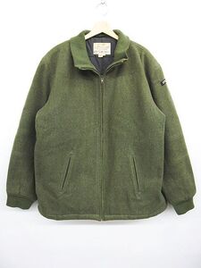 現状品 SPIEWAK ウール ブルゾン グリーン系 メンズ サイズ2X 身幅約70cm 着丈約74cm CLASSIC OUTER WEAR 