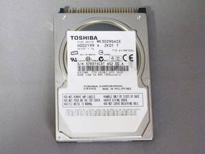 ●●● TOSHIBA製　2.5インチ 30GB 内蔵HDD MK3029GACE　中古品扱い（使用時間3時間以下） 最終値下げ ●●● 