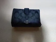 COACH ブラック 三つ折り財布