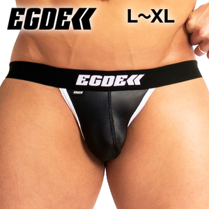 EGDE【 L-XL！超ツヤテカ！1番人気色！即完売！】EGDE WET ケツワレ ジョックストラップ jockstrap 黒 L-XLサイズ