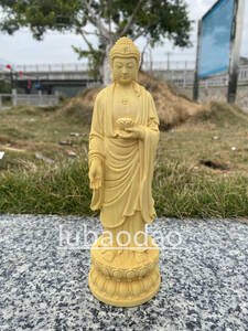 仏壇 仏像 釈迦如来立像 釈迦 釈迦様 置物 守り本尊 木彫り 仏教工芸品 開運厄除
