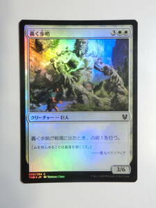 【MTG】★Foil　轟く歩哨　日本語1枚　テーロス還魂記　THB　コモン