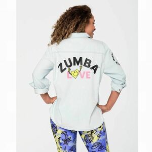 【正規品・新品】XSサイズ★ZUMBA・ズンバ★Love Button Down