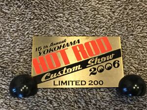 横浜ホットロッドカスタムショーYOKOHAMA HOT ROD Custom Show 2006 200体限定 Beatnik Bandetのプレートのみ　Rat Fink ラットフィンク