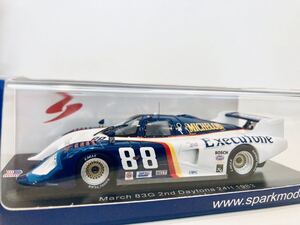 【送料無料】1/43 Spark March マーチ 83G #88 2nd Daytona 24H 1983