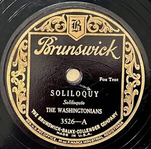 THE WASHINGTONIANS (DUKE ELLINGTON) w BUBBER MILEY BRUNSWICK Black and Tan Fantasy