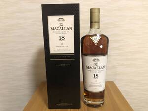 ザ・マッカラン 18年／2022 シェリー オーク カスク シングル モルト 700ml 43%／ THE MACALLAN 2022 SHERRY OAK CASK 18 YEARS OLD