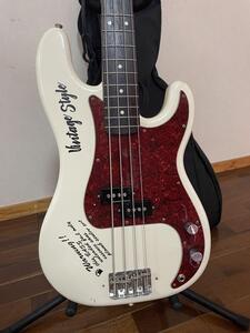 Fender HAMA OKAMOTO Precision Bass #4 Olympic White Made in Japan プレべ PB ホワイト 赤べっこう セイモアダンカン