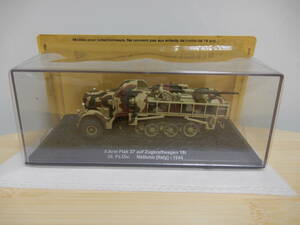 1/72 コンバットタンクコレクション 56 8.8cm Flak37対空砲搭載 18t牽引車 ドイツ陸軍 第26装甲師団 イタリア 1944年 デアゴスティーニ IXO