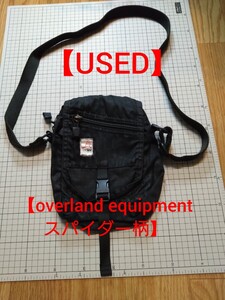 【USED】overland equipmentオーバーランド　デイトリッパー daytripper spiderweb　スパイダー柄　ブラック