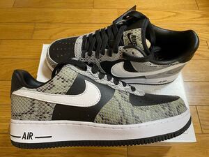 NIKE AIR FORCE 1 UNLOCKED BY YOU 27cm US9 ナイキ エアフォース I アンロックド バイユー SNAKE スネーク 黒 蛇