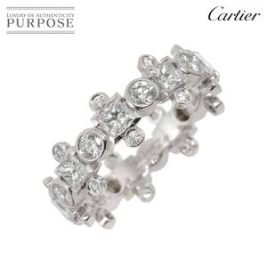 カルティエ Cartier #51 リング ダイヤ K18 WG ホワイトゴールド 750 指輪 Diamond Ring 90251318