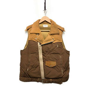 VISVIM ビズビム 品番 0121205013005 STRABLER DOWN VEST ダウンベスト ブラウン サイズ1 正規品 / 33069