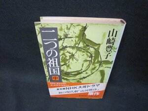 二つの祖国　中　山崎豊子　日焼け強めシミ有/RCZA