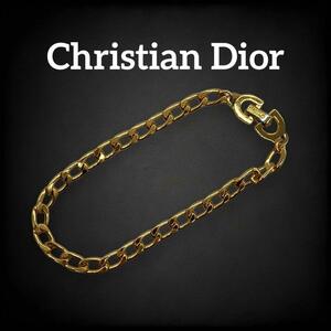 【美品】 Christian dior クリスチャンディオール ブレスレット バングル CDロゴ ヴィンテージ ビンテージ アンティーク 高級 ゴールド 660