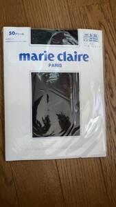 L〜LL新品マリクレールサポートタイツ50デニール黒ジェラード足型セット前後わかる後マーク有りMarie Claire