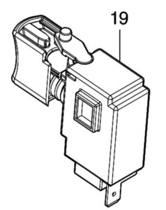 マキタ makita 40Vmax 充電式ドライバドリル DF002GZ用 スイッチＣ３ＪＲ－４Ｂ 651443-5 修理 補給 パーツ 部品 建築 建設 電設 電工 電気