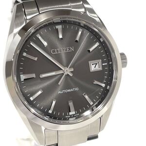 美品 CITIZEN シチズン CITIZEN COLLECTION シチズン コレクションNB1050-59H メンズ腕時計自動巻き ステンレス グレー文字盤 箱保コマ付き