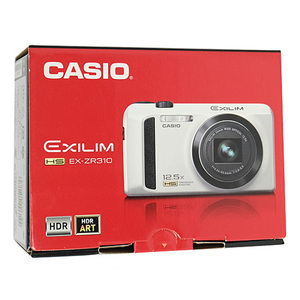 【中古】CASIO製 EXILIM EX-ZR310WE ホワイト 1610万画素 展示品 [管理:1050019898]