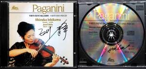 サイン付 石川静 Shizuka Ishikawa / ヨゼフ・ハーラ Josef Hala『 Paganini：Virtuoso Pieces 』チェコ盤 LT-0028-2131＊パガニーニ