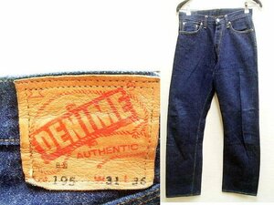 ◇即決[W31]初期 DENIME XX TYPE 195 濃紺 D-HG1118 ビンテージ復刻 レプリカ デニム パンツ■5795