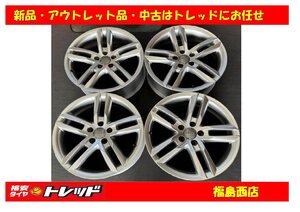 福島西 中古 ホイール4本セット　アウディ純正ホイール 18インチ 8.0J 112/5H +47 アウディ A4 B8 系