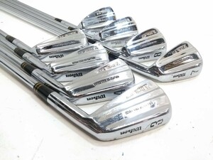 ◇Wilson ウィルソン DYNA-WIN 3-PW 純正スチール (R）ヴィンテージ マッスルバック アイアン 8本セット 0715-5E @140◇